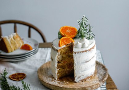 Christmas cake végane à la mandarine