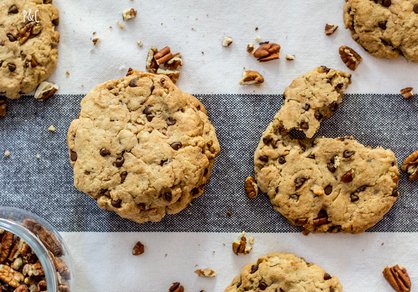 Cookies vegan chocolat-noix de pécan
