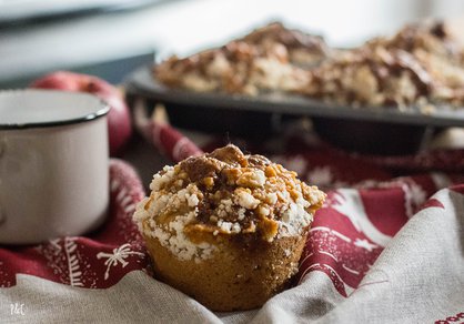Muffins vegan pomme-caramel