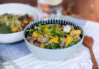 Salade à la mangue et au quinoa