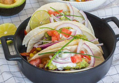 Tacos vegan au guacamole